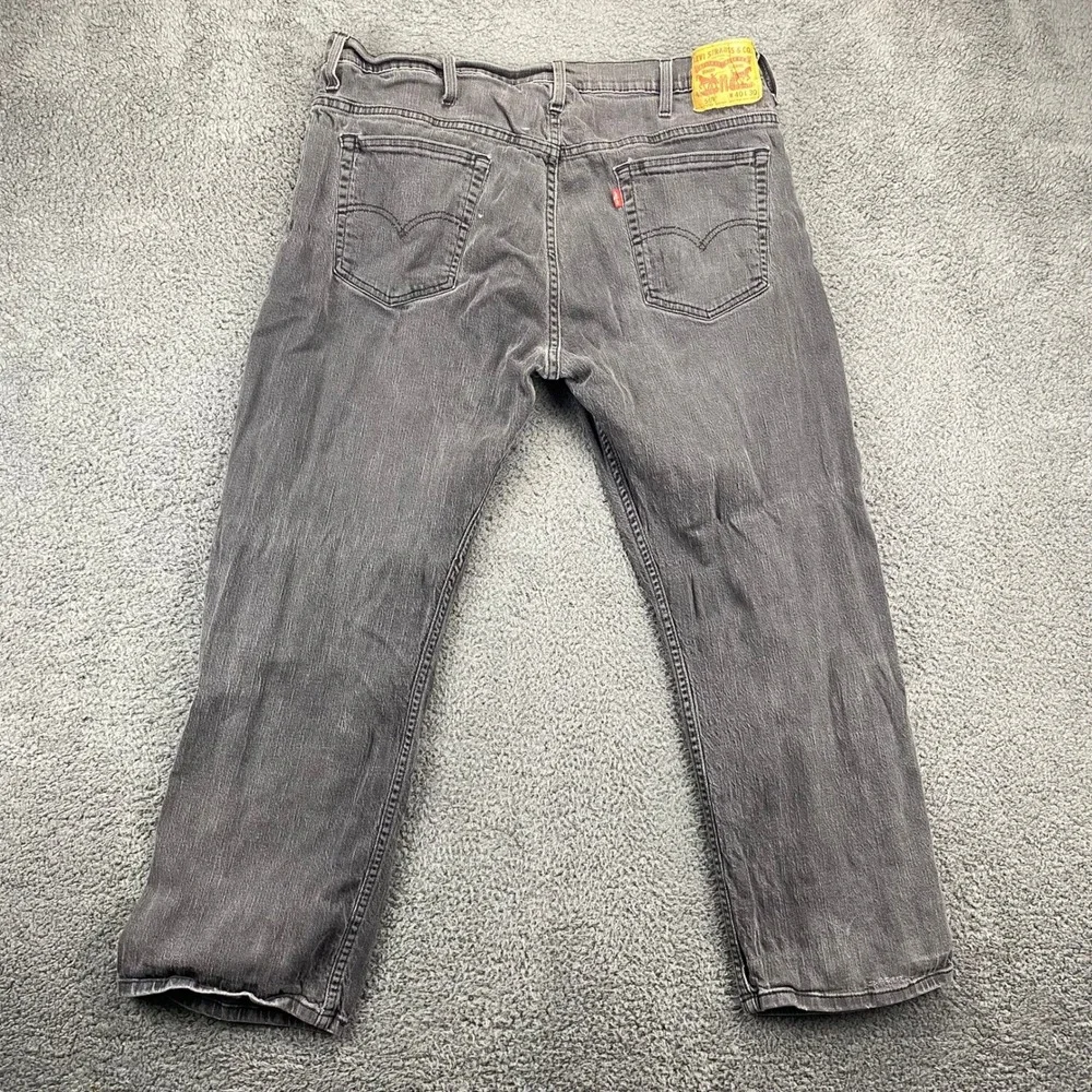 Levis 505 Regular Fit Jeans Mens W40 L30 Gray Denim‎ Pants
